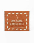 American Darling Handcrafted Genuine Leather Card Holder Wallet with Traditional Stitch Design