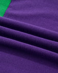 Mardi Gras Tinsel Embroidered Short Sleeve Sweater
