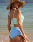 Bonnie Colorblock Square Bikini Swimsuit