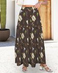 Baha Ranch Western Symbols Tiered Prairie Maxi Skirt