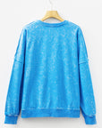 Mineral Wash Reverse Seam Patch Pocket Sweatshirt