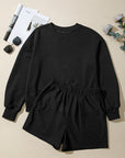 Ribbed Knit Top and Shorts Set