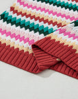 Molly Sleeve Colorful Textured Sweater