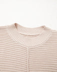 Delaney Texture Knitted Puff Sleeve Sweater