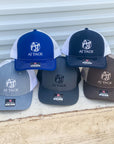 AJ Tack Royal Blue Embroidery Mesh Back Cap