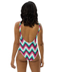 Yeehaw Turquoise Aztec One-Piece Swimsuit