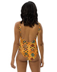 Yeehaw Golden Aztec One-Piece Swimsuit