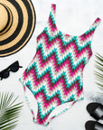 Yeehaw Turquoise Aztec One-Piece Swimsuit