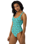 Yeehaw Turquoise Horseshoe One-Piece Swimsuit