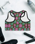 Pink Turquoise Cowgirl Sports Bra