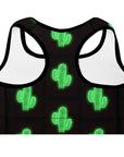 Neon Cactus Padded Sports Bra