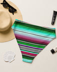 Yeehaw Aqua Serape Bikini Bottom
