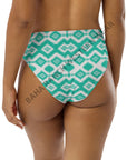 Yeehaw Turquoise Aztec Bikini Bottom