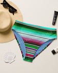 Yeehaw Aqua Serape Bikini Bottom