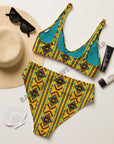 Yeehaw Mustard Aztec Bikini