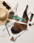 Yeehaw Brown Cow Print Bikini