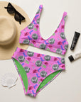 Western Inspired High Waist Bikini With Glamorous Retro Disco Vibes For SunlitDays