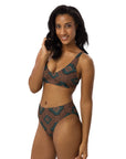 Yeehaw Teal Aztec Bikini