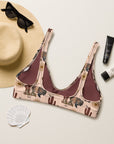 Yeehaw Desert Bison Bikini Top