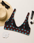 Yeehaw Turquoise Zia Bikini Top