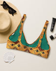 Yeehaw Golden Aztec Bikini Top