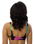 Yeehaw All Neon Hat Bikini Top