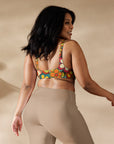 Yeehaw Woodstock Retro Floral Bikini Top