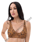Yeehaw Tooled Leather Bikini Top