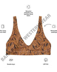 Yeehaw Tooled Leather Bikini Top