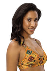 Yeehaw Golden Aztec Bikini Top