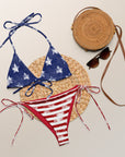 Yeehaw Stars & Stripes String Bikini