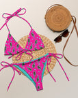 Yeehaw Leopard Lightning String Bikini
