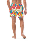 Yeehaw Flower Child Retro Men's Swim Trunks