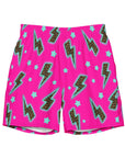Yeehaw Leopard Lightning Men's Swim Trunks