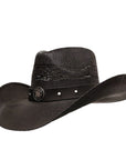 ARMY HEROES BLACK SHANTUNG STRAW