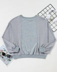 Mercy Hem Pullover top Long Sleeve Top