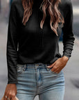 Millie Seam Detail Raglan Long Sleeve Top