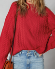 Joanna Cable Knit Baggy Sweater