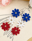 Skyler Flowers Stud Dangle Earrings