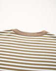 Stripe Thermal Knit Drop Shoulder Top