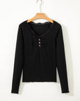 Waverly Sleeve Ribbed top Long Sleeve Top