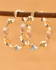 Julieta Plated alloy Hoop Earrings