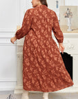Mallory 4 Sleeve Long PLUS Dress