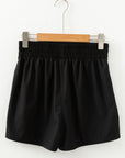 Varsity Stripe Elastic Waist Athleisure Shorts