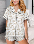 Baha Ranch Ranch Life Western Satin Western Pajama Set
