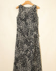 Abstract Dotted Sleeveless Maxi Dress