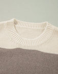 Livia Colorblock Loose Pullover Sweater