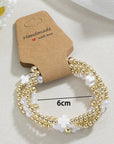 Arely Beaded Elastic Layered Bracelet