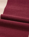 Checker Colorblock Knitted Drop Shoulder Sweater
