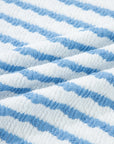Stripe Collared Top and Drawstring Pants Set